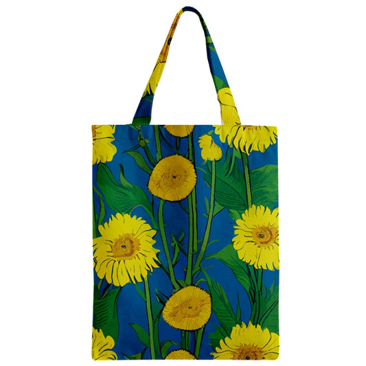 Sunflower Zipper Classic Tote Bag