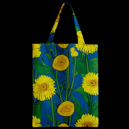 Sunflower Zipper Classic Tote Bag