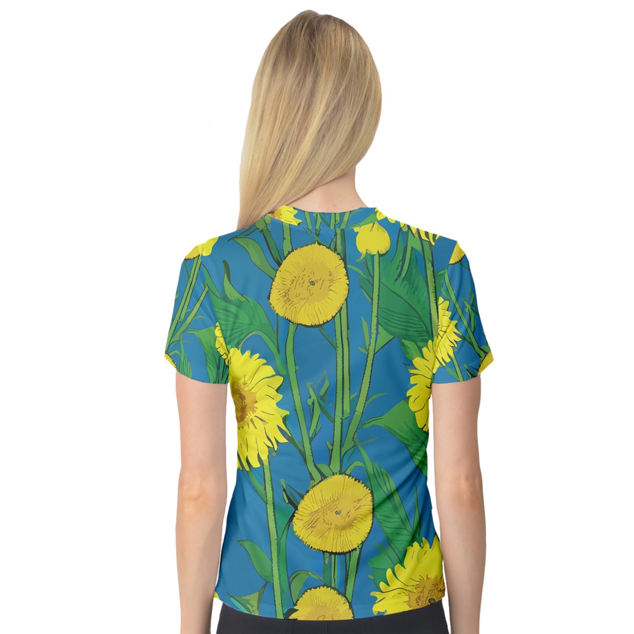 Sunflower V-Neck Sport Mesh Tee