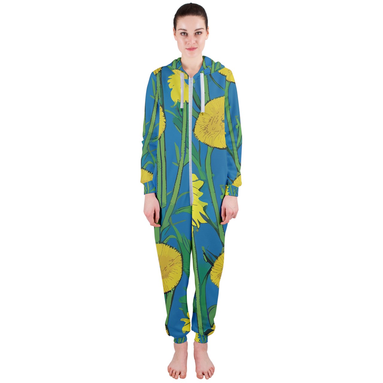 Sunflower Hooded Jumpsuit (Ladies)