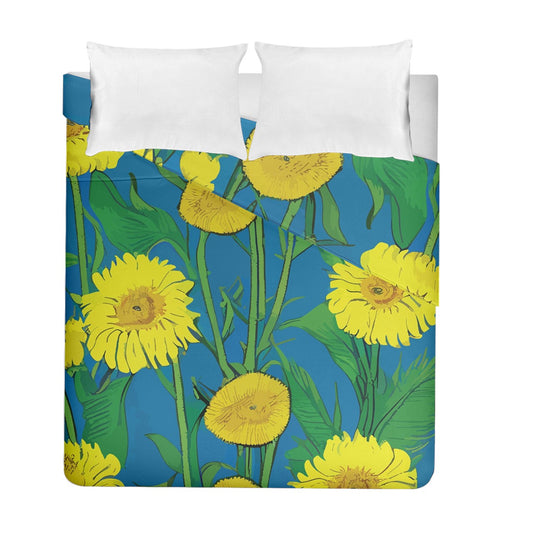 Sunflower - Duvet Cover - Double Side (Full/ Double Size)