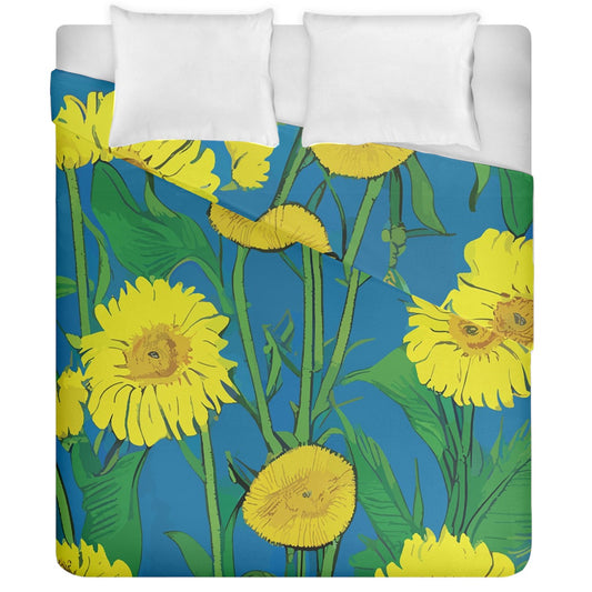 Sunflower - Duvet Cover - Double Side (California King Size)