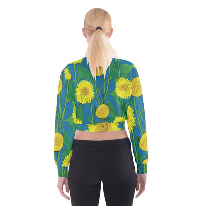 Sunflower Cropped Sweatshirt