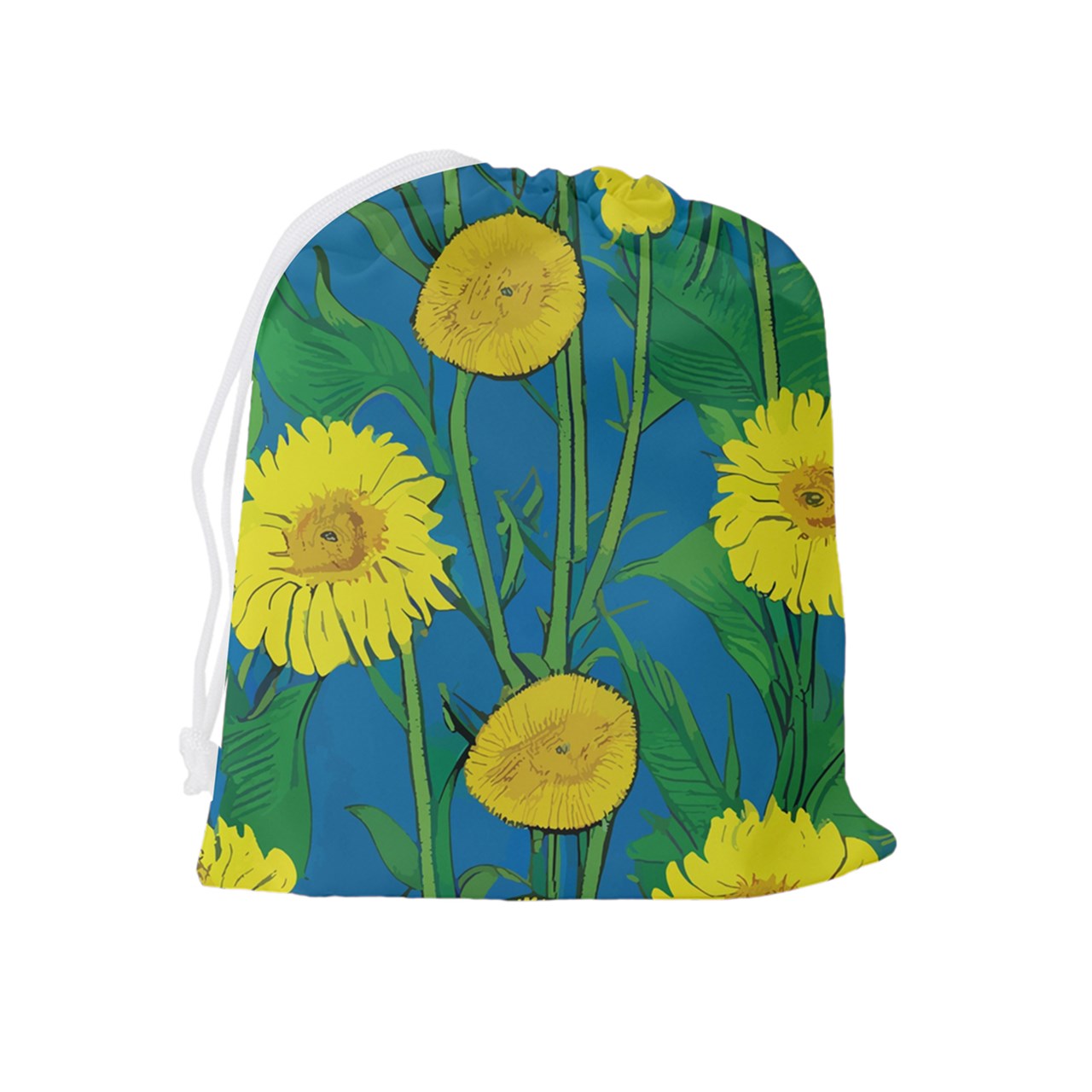 Sunflower Drawstring Pouch (XL)