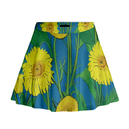 Sunflower Mini Flare Skirt