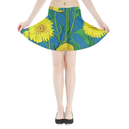 Sunflower Mini Flare Skirt