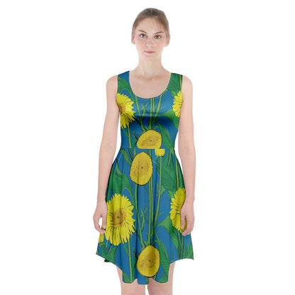 Sunflower Racerback Midi Dress