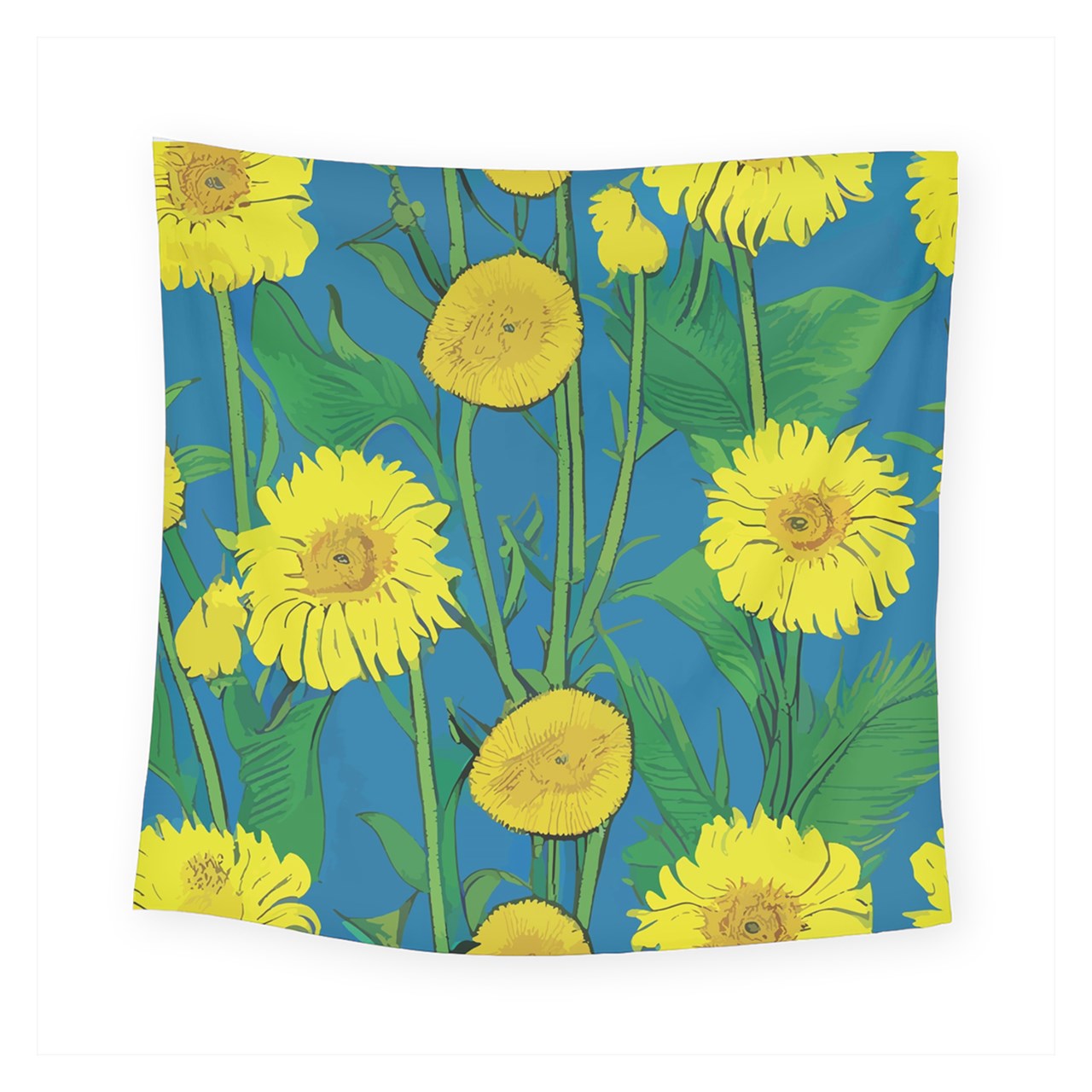 Sunflower Square Tapestry (Small)