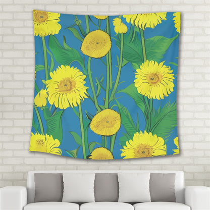 Sunflower Square Tapestry (Large)