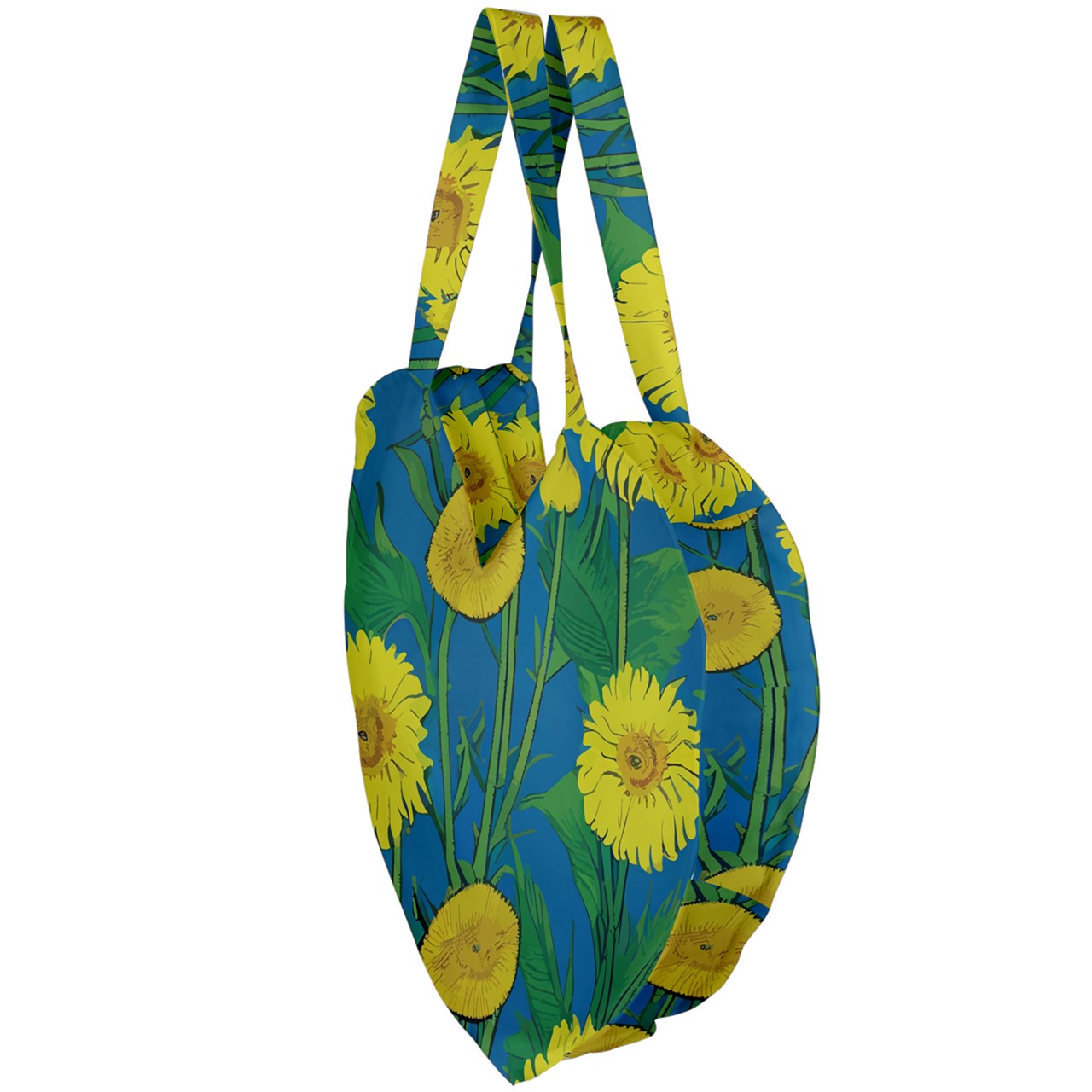 Sunflower Giant Heart Shaped Tote