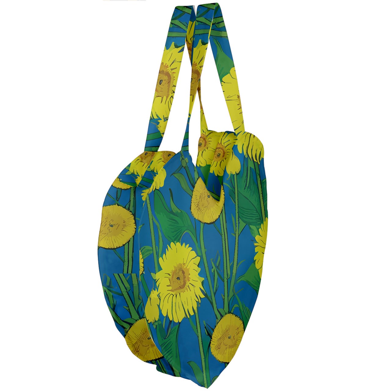 Sunflower Giant Heart Shaped Tote