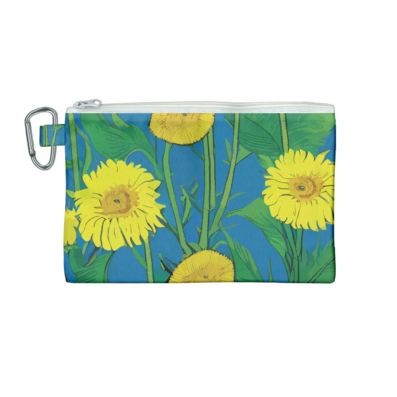 Sunflower Canvas Cosmetic Bag (Medium)