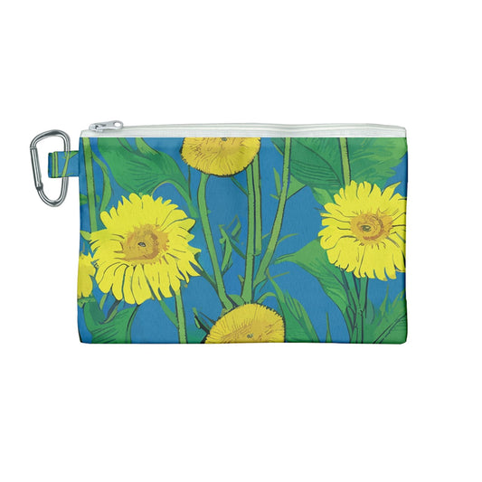 Sunflower Canvas Cosmetic Bag (Medium)