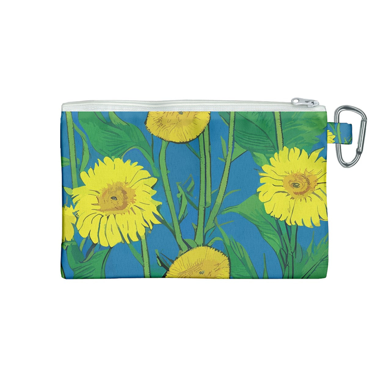 Sunflower Canvas Cosmetic Bag (Medium)