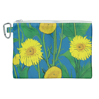 Sunflower Canvas Cosmetic Bag (XL)