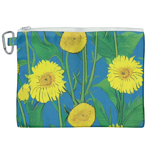 Sunflower Canvas Cosmetic Bag (XXL)