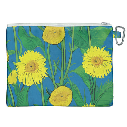 Sunflower Canvas Cosmetic Bag (XXL)