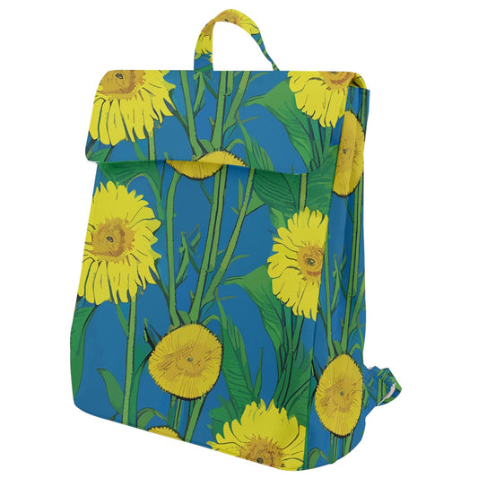 Sunflower Flap Top Backpack