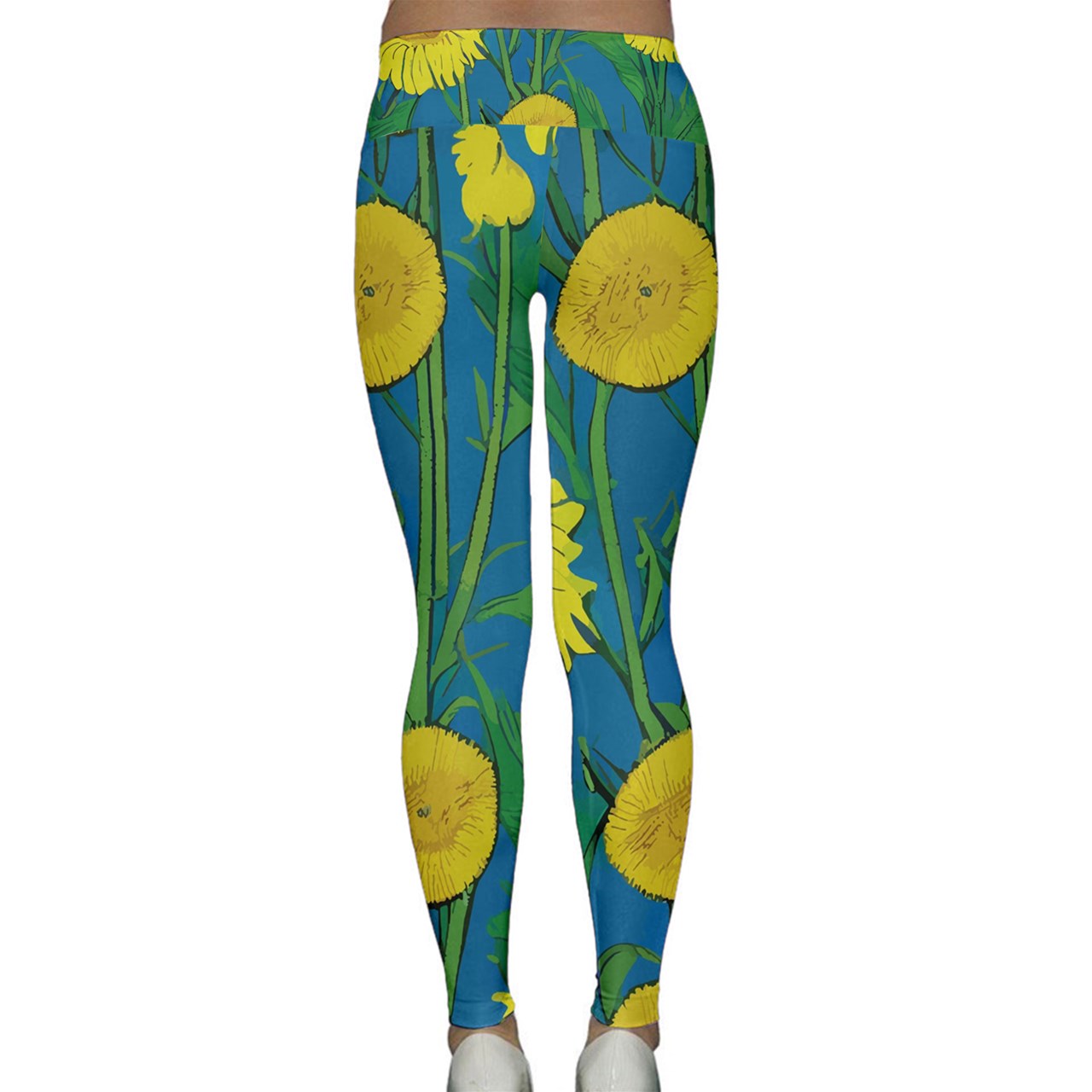 Sunflower Lightweight Velour Classic Yoga Leggings