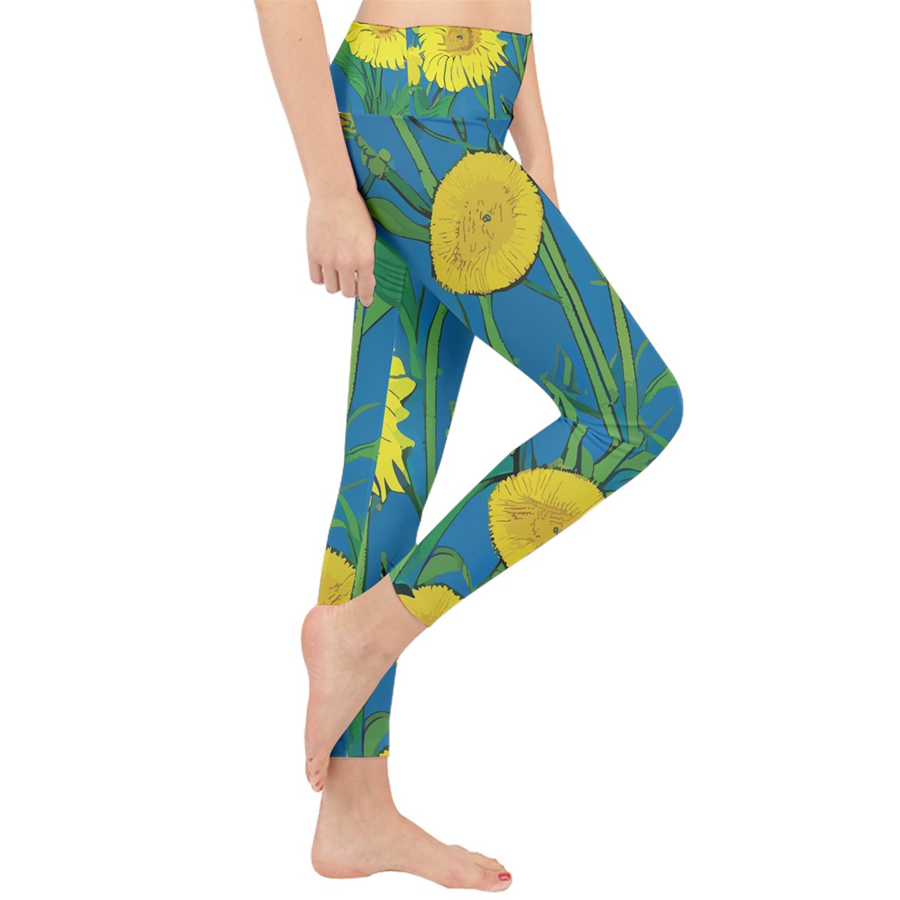 Sunflower Lightweight Velour Classic Yoga Leggings