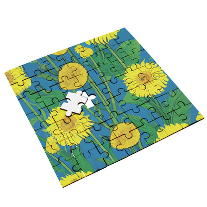 Sunflower Wooden Puzzle Square