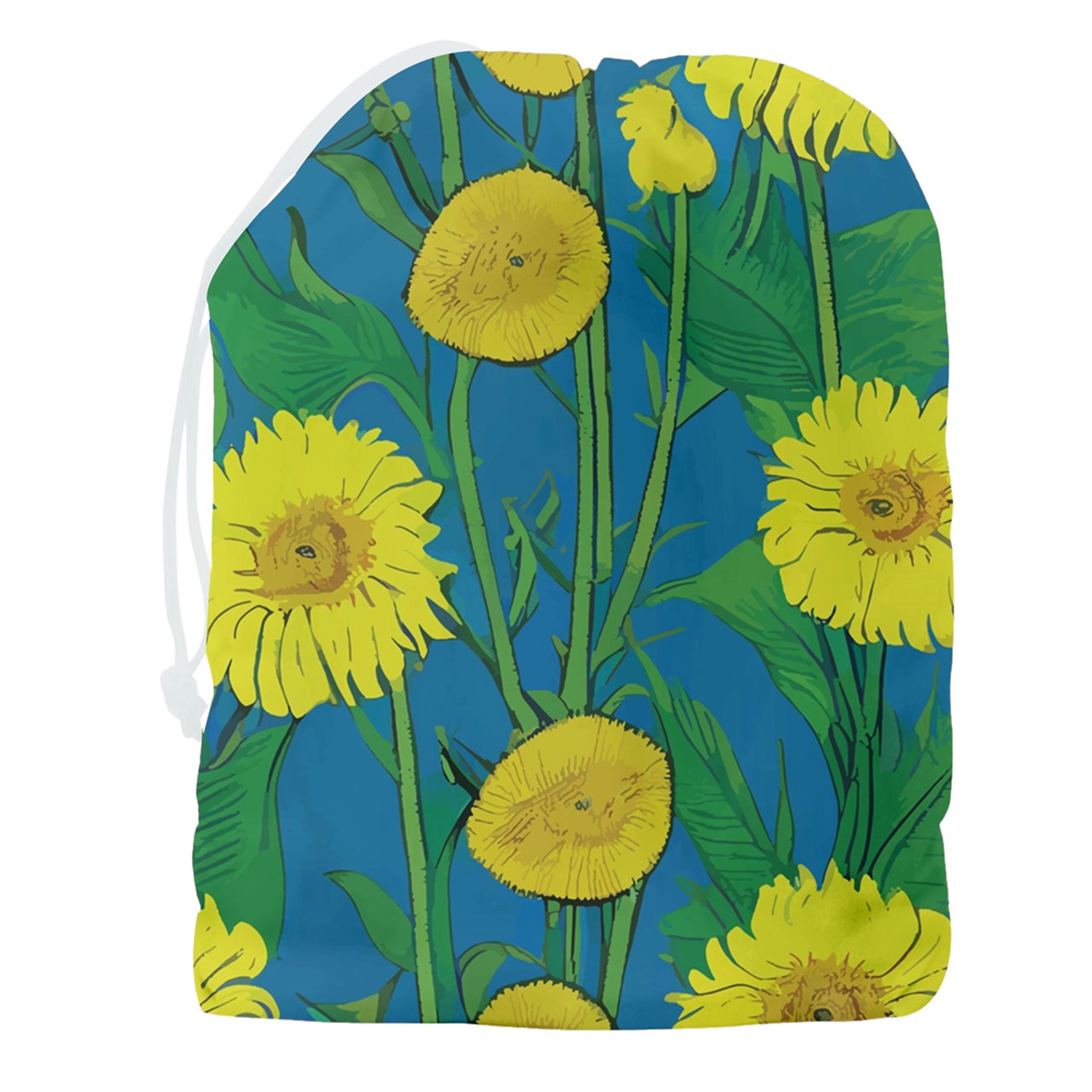 Sunflower Drawstring Pouch (3XL)