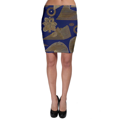 Luxtrini African | Ethnic  Bodycon Skirt