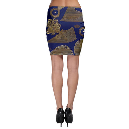 Luxtrini African | Ethnic  Bodycon Skirt