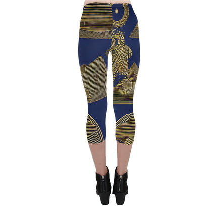 African | Ethnic Capri Leggings