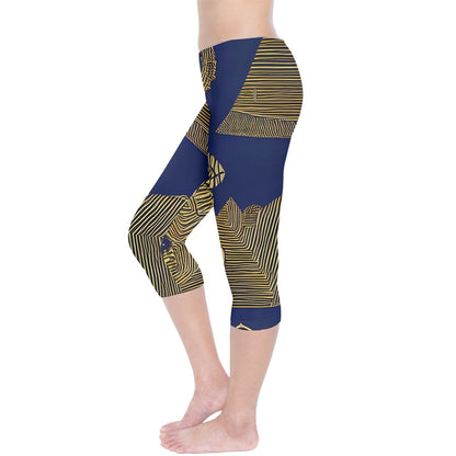 African | Ethnic Capri Leggings