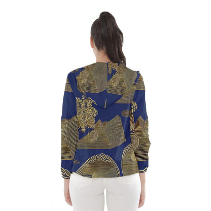 African | Ethnic  Women's Hooded Windbreaker