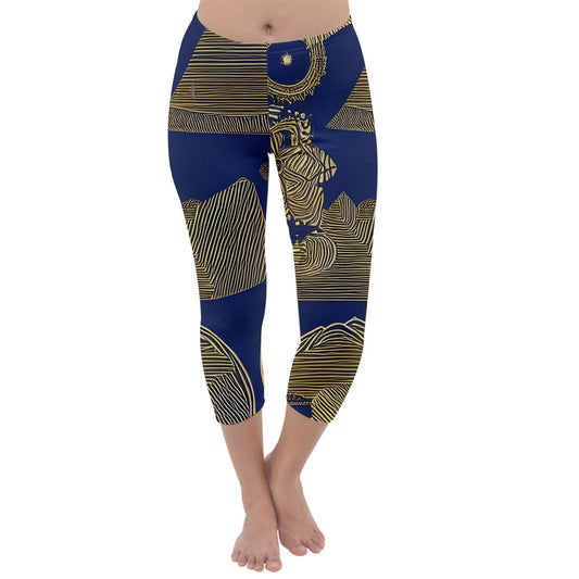 African | Ethnic  Capri Winter Leggings