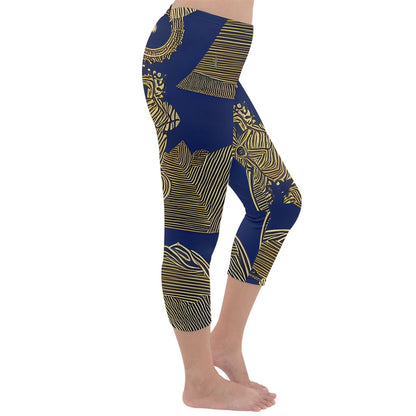 African | Ethnic  Capri Winter Leggings