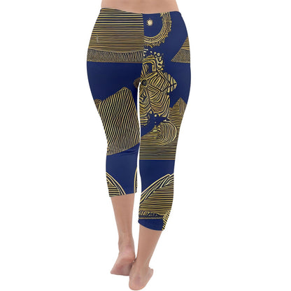 African | Ethnic  Capri Winter Leggings