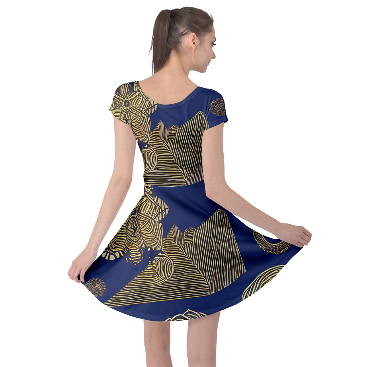 African | Ethnic | Cap Sleeve Dress