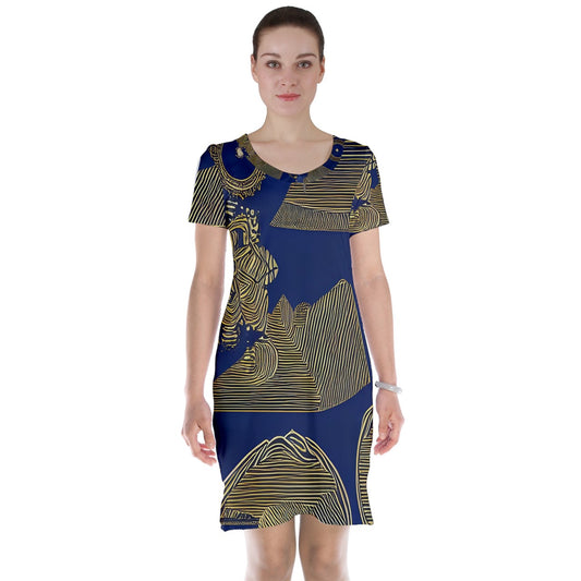 African | Ethnic | Short Sleeve Nightdress