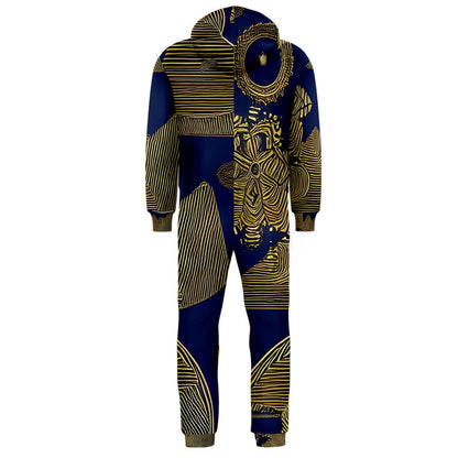 African | Ethnic | Hooded Jumpsuit (Men)