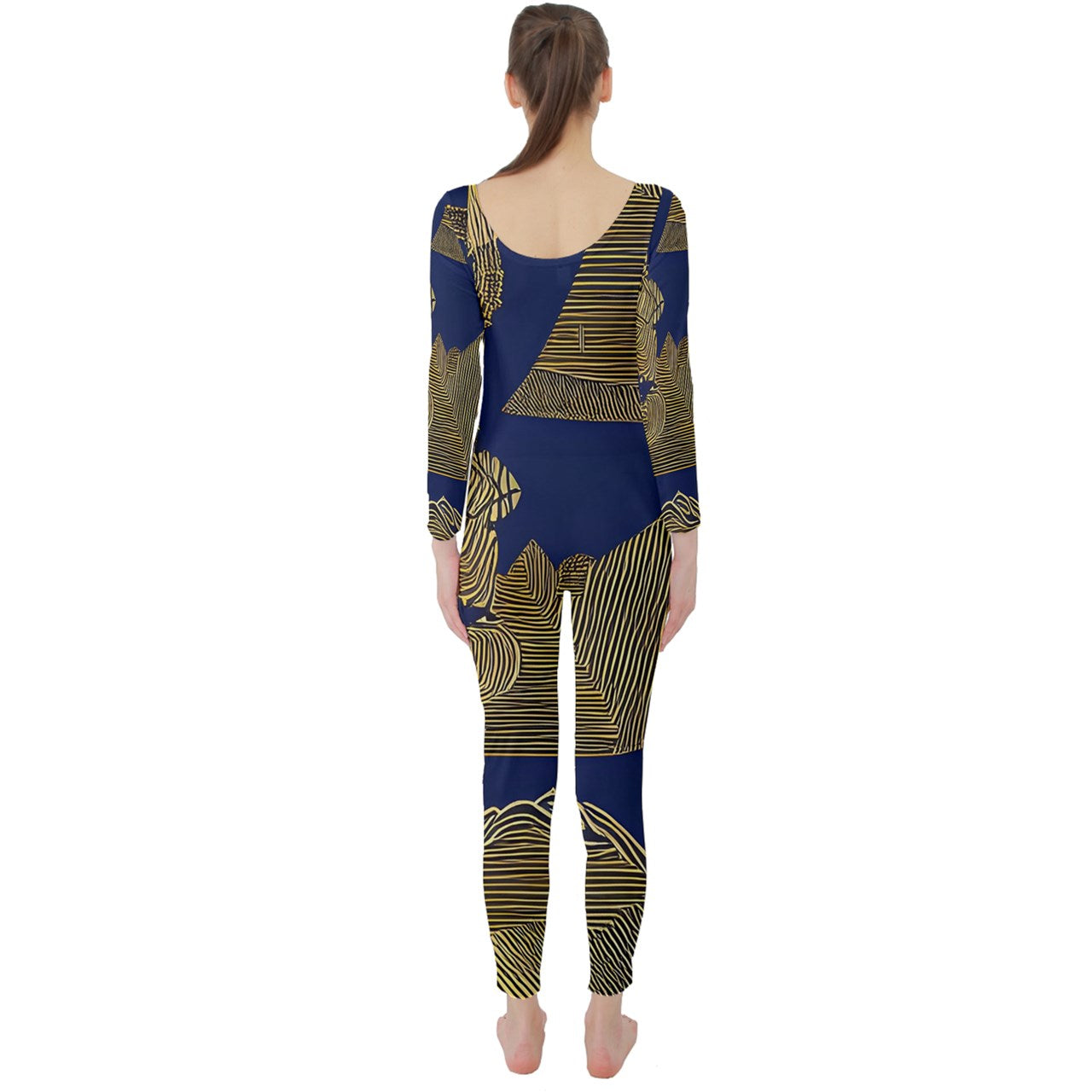 African | Ethnic |  Long Sleeve Catsuit