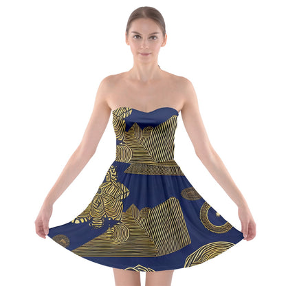 African | Ethnic | Strapless Bra Top Dress