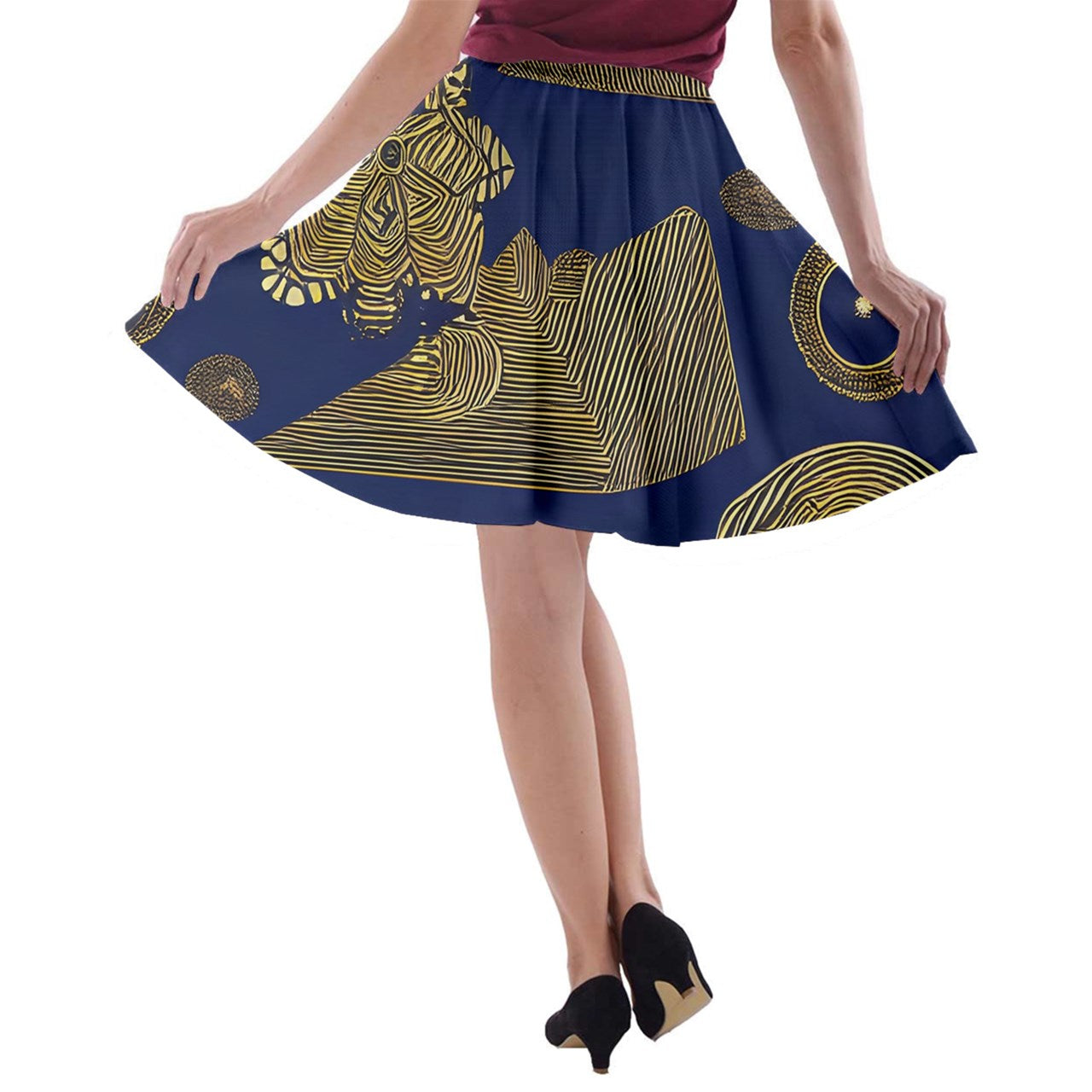 Luxtrini African | Ethnic |  A-line Skater Skirt