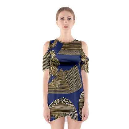 African | Ethnic | Shoulder Cutout One Piece Dress