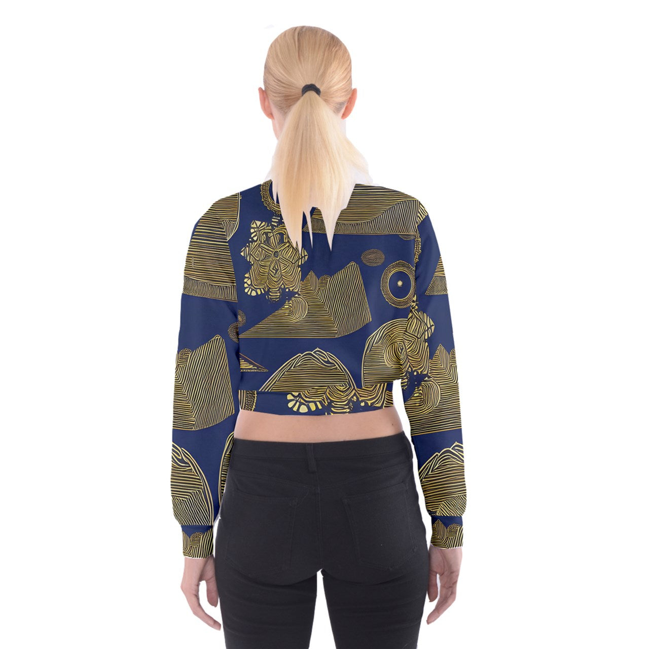 African | Ethnic | Cropped Sweatshirt