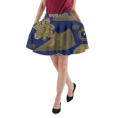 Luxtrini African | Ethnic  A-Line Pocket Skirt