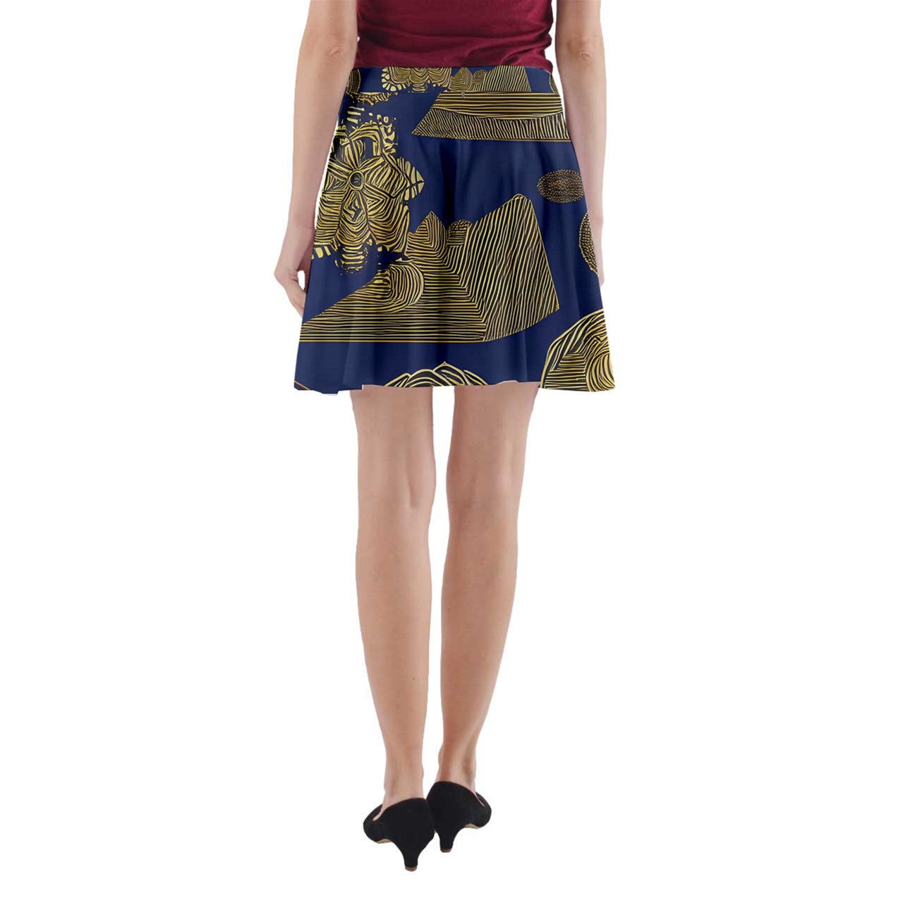 Luxtrini African | Ethnic  A-Line Pocket Skirt