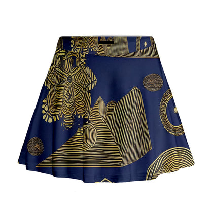 African | Ethnic  Mini Flare Skirt