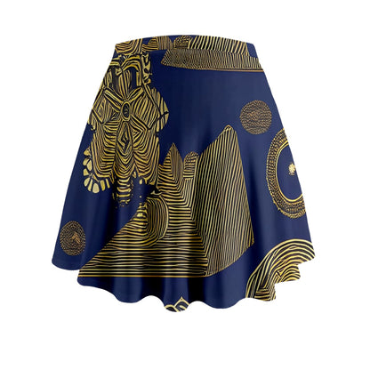 African | Ethnic  Mini Flare Skirt