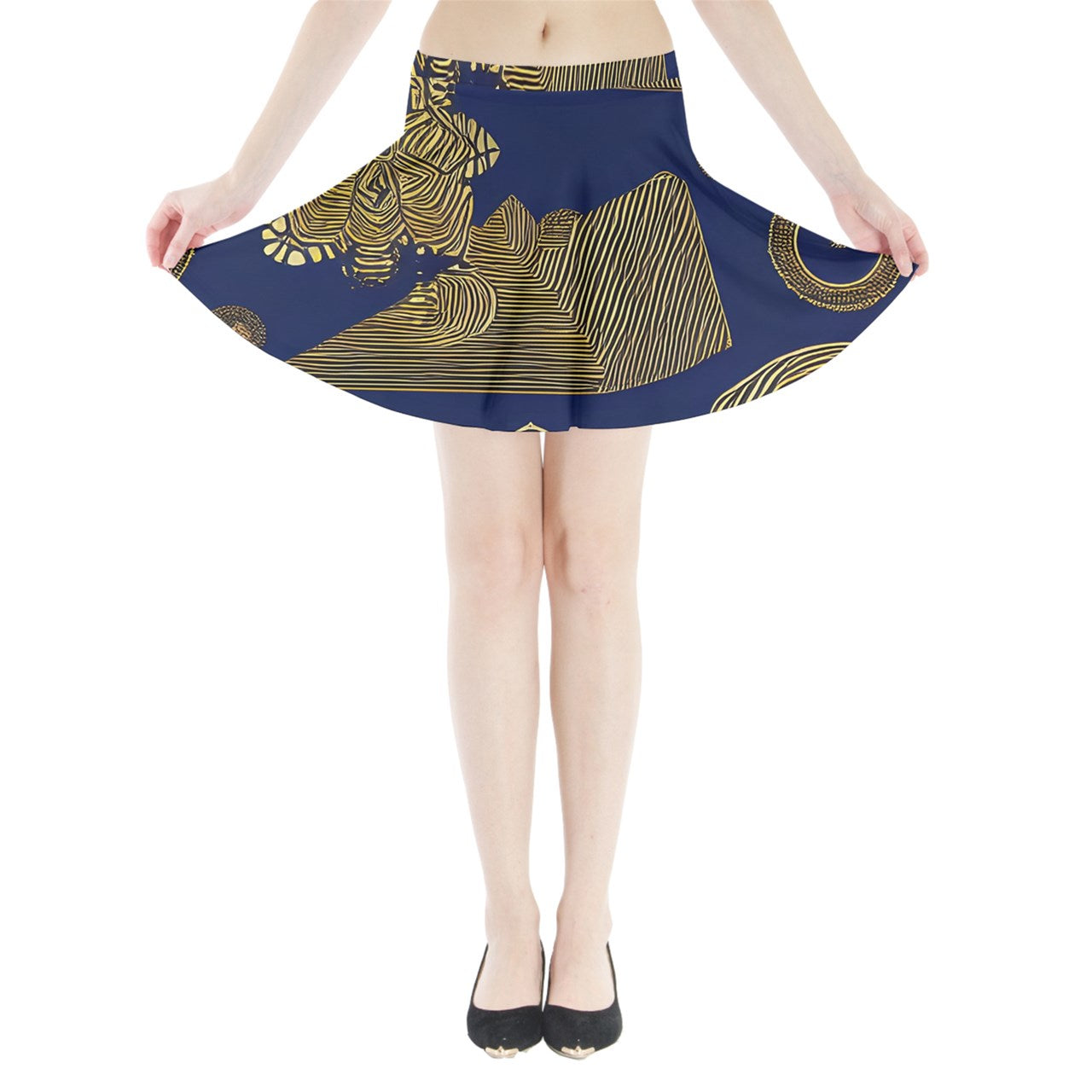 African | Ethnic  Mini Flare Skirt