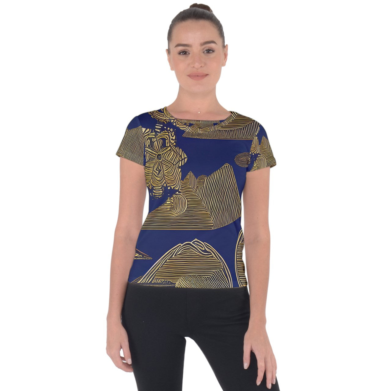 African | Ethnic | Short Sleeve Sports Top