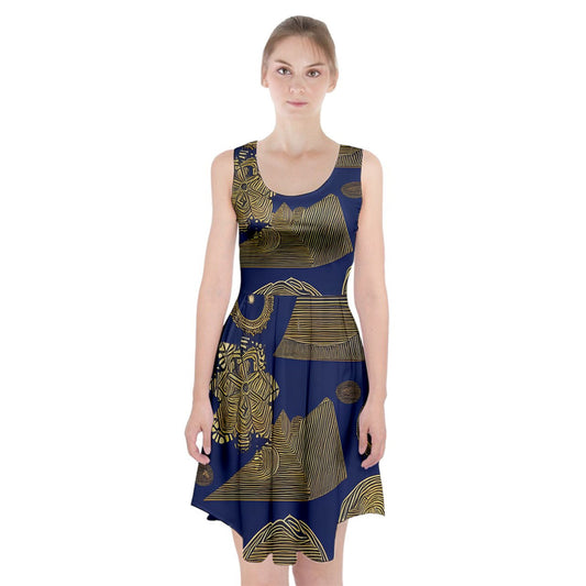 African | Ethnic  Racerback Midi Dress