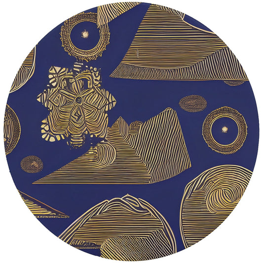 African | Ethnic UV Print Round Tile Coaster